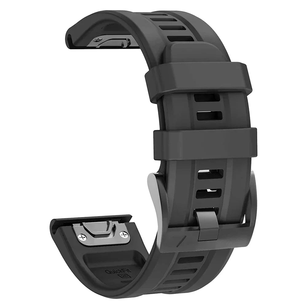 Bracelet Silicone FYNIX – 22mm / 26mm – Compatible Garmin Fenix 5 / 6 / 7 Series & Plus – EasyFit Sport