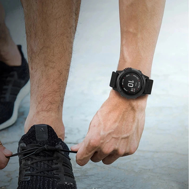 Bracelet Nylon QuickFit FYNIX – 22mm / 26mm – Compatible Garmin Enduro, Fenix, Epix, Instinct, Forerunner