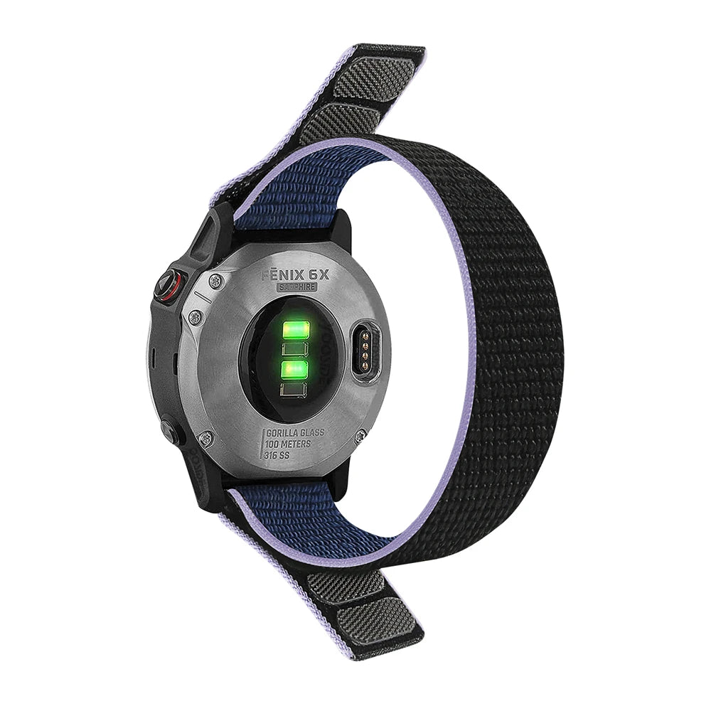 Bracelet en Nylon Tressé FYNIX – QuickFit 22mm / 26mm – Compatible Garmin Fenix & Tactix