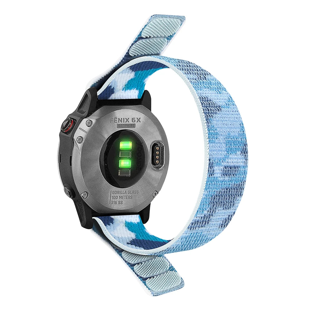 Bracelet en Nylon Tressé FYNIX – QuickFit 22mm / 26mm – Compatible Garmin Fenix & Tactix