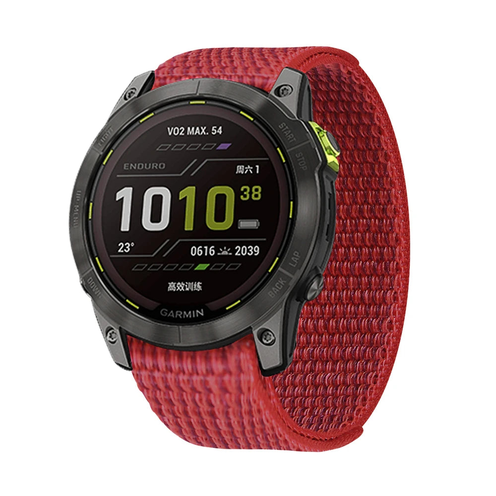 Bracelet en Nylon Tressé FYNIX – QuickFit 22mm / 26mm – Compatible Garmin Fenix & Tactix
