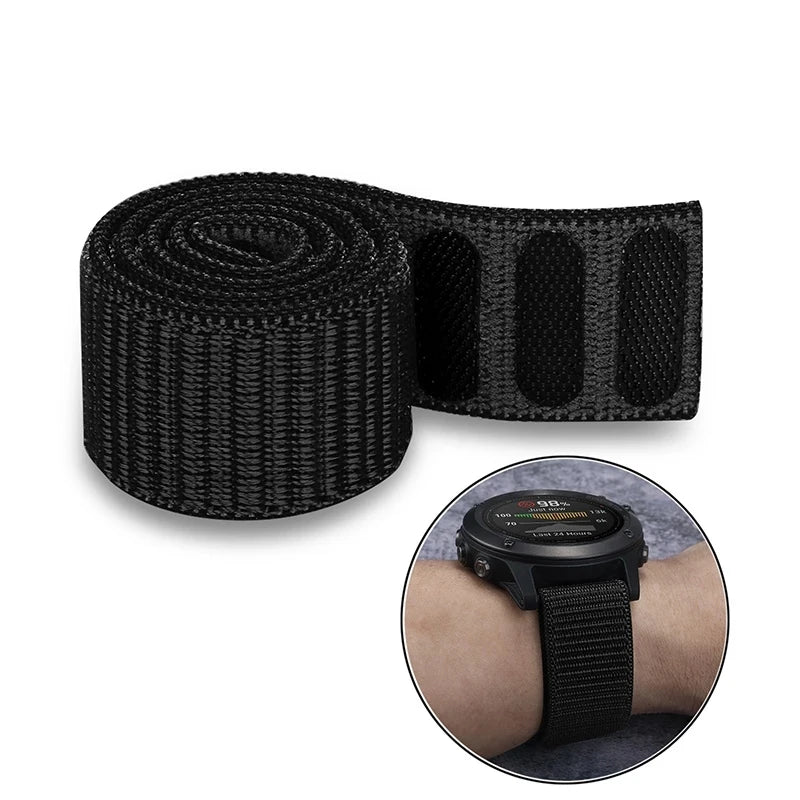 Bracelet Nylon QuickFit FYNIX – 22mm / 26mm – Compatible Garmin Enduro, Fenix, Epix, Instinct, Forerunner