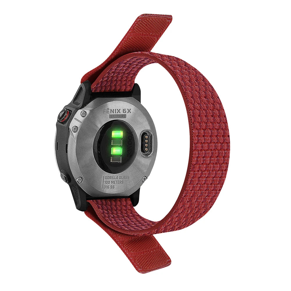 Bracelet en Nylon Tressé FYNIX – QuickFit 22mm / 26mm – Compatible Garmin Fenix & Tactix