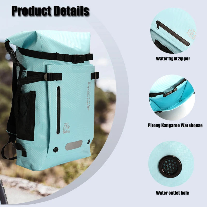 Sac à Dos Étanche FYNIX – 30L – Séparation Sec/Humide pour Natation, Entraînement, Voyage et Plage