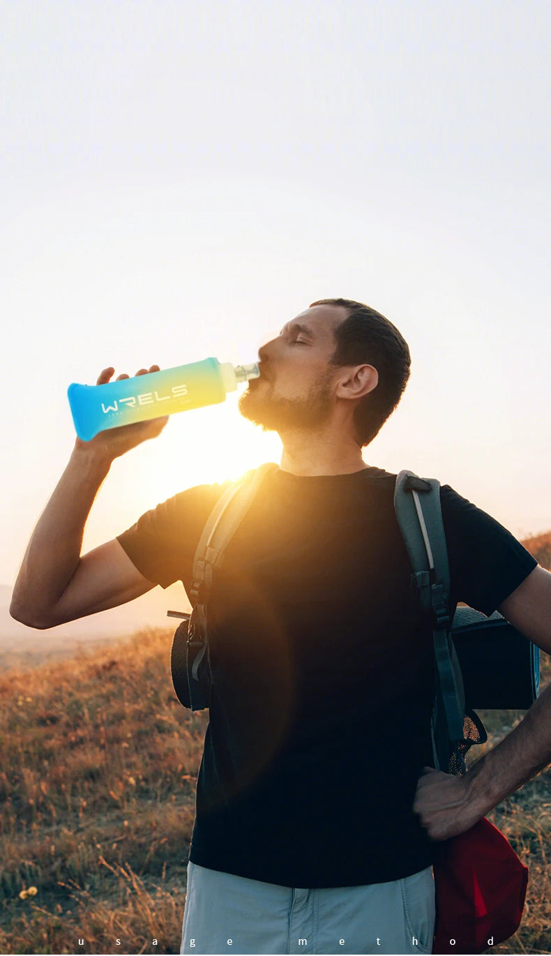 Bouteille d’Eau Souple FYNIX – 500 ml – TPU Pliable Sans BPA pour Running, Trail, Camping et Sports Extérieurs