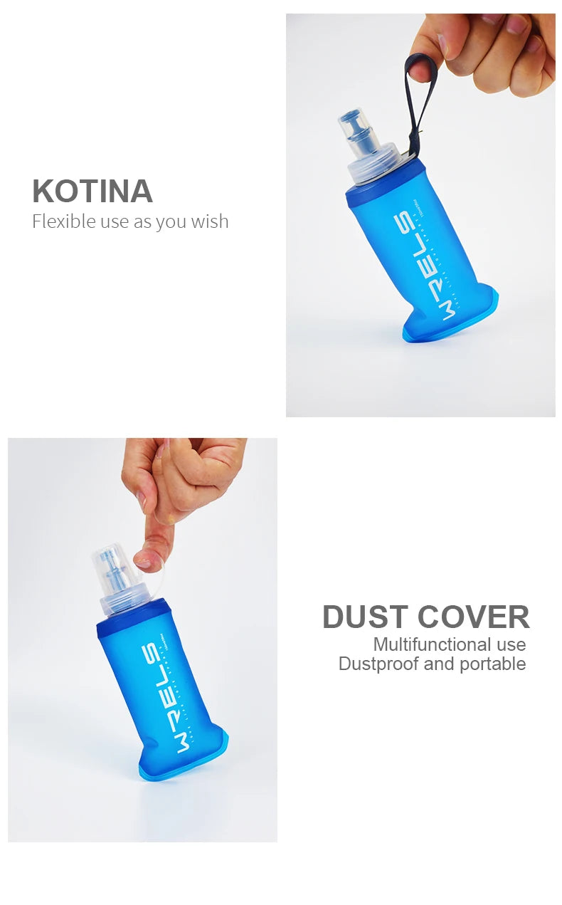 Bouteille d’Eau Souple FYNIX – 500 ml – TPU Pliable Sans BPA pour Running, Trail, Camping et Sports Extérieurs