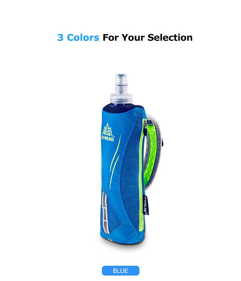 Bouteille de Course à Main FYNIX – 500ml avec Support Poignet – Flacon Souple Hydratation Running & Marathon