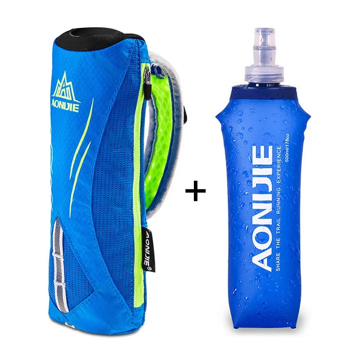 Bouteille de Course à Main FYNIX – 500ml avec Support Poignet – Flacon Souple Hydratation Running & Marathon