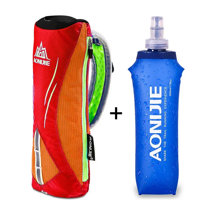 Bouteille de Course à Main FYNIX – 500ml avec Support Poignet – Flacon Souple Hydratation Running & Marathon