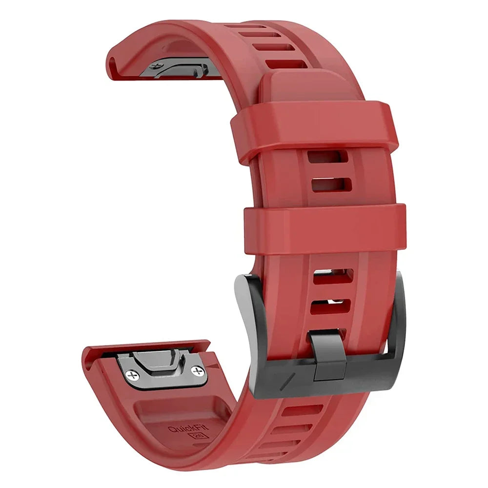 Bracelet Silicone FYNIX – 22mm / 26mm – Compatible Garmin Fenix 5 / 6 / 7 Series & Plus – EasyFit Sport
