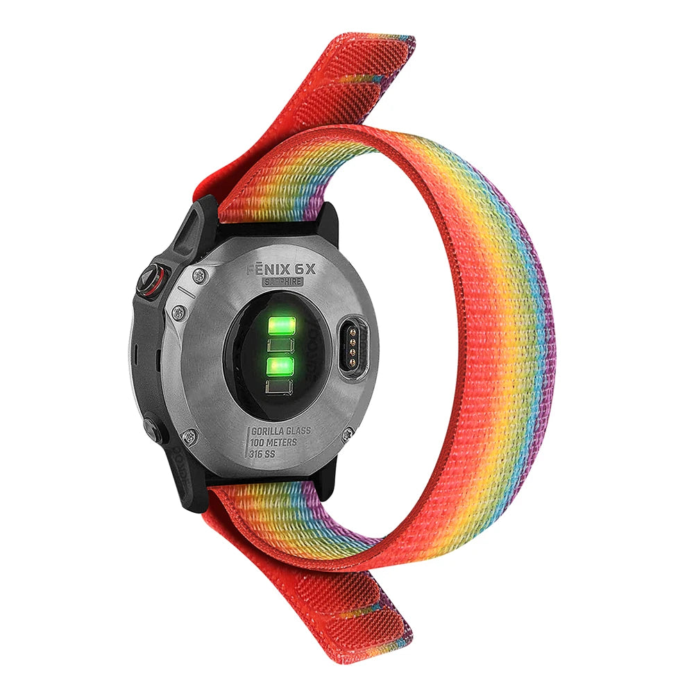 Bracelet à boucle en Nylon QuickFit, 22mm 26mm, pour Garmin Tactix 7 AMOLED Delta Bravo, pour Garmin Fenix 7X 6 PRO 5 3, bracelets de montre tressés