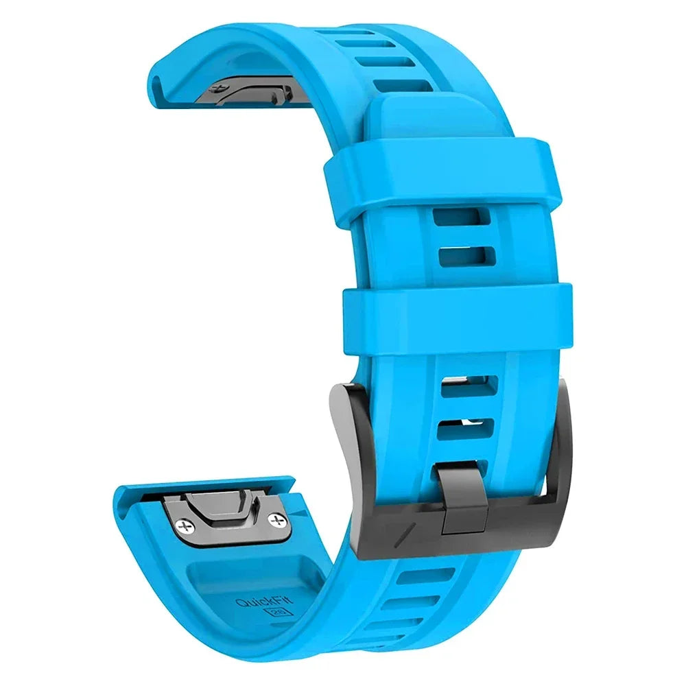 Bracelet Silicone FYNIX – 22mm / 26mm – Compatible Garmin Fenix 5 / 6 / 7 Series & Plus – EasyFit Sport