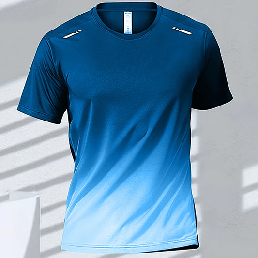 T-shirt Sport Homme FYNIX – GRANDEUR L - Manches Courtes à Séchage Rapide – Entraînement, Course, Fitness & Basketball