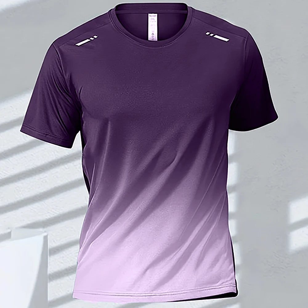 T-shirt Sport Homme FYNIX – GRANDEUR L - Manches Courtes à Séchage Rapide – Entraînement, Course, Fitness & Basketball