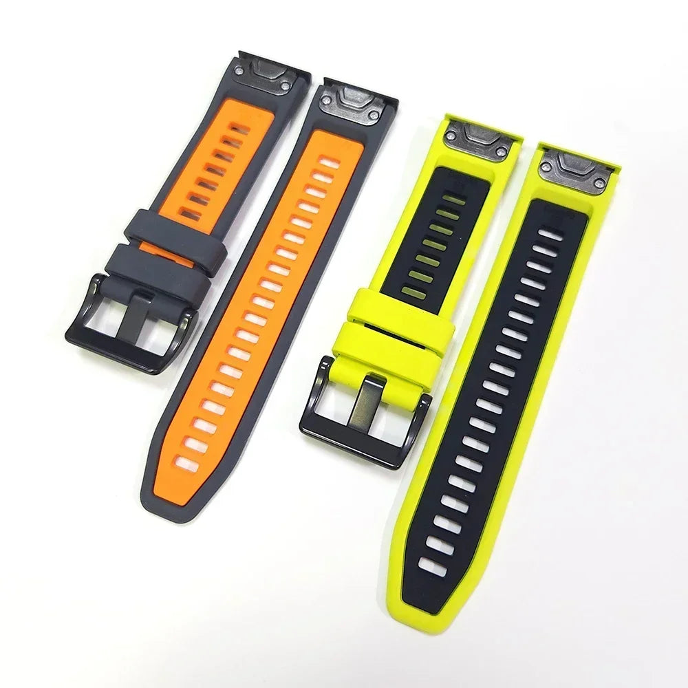 Bracelet Silicone FYNIX – 22mm / 26mm – Compatible Garmin Fenix 5 / 6 / 7 Series & Plus – EasyFit Sport
