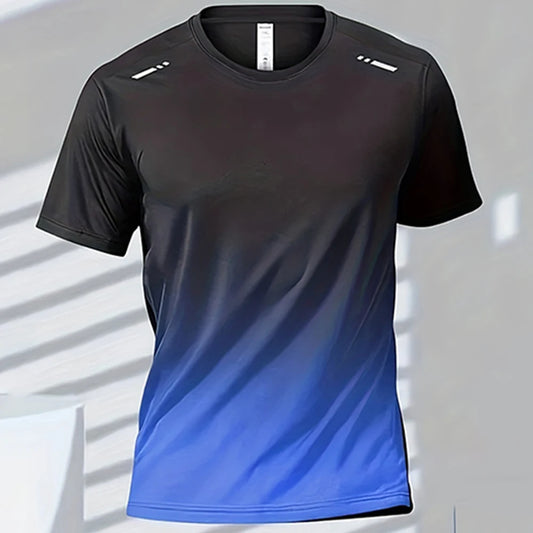 T-shirt Sport Homme FYNIX – Grandeur XXL Manches Courtes à Séchage Rapide – Entraînement, Course, Fitness & Basketball
