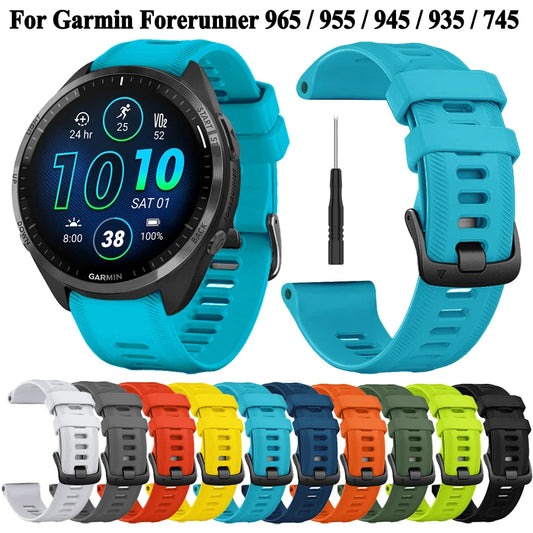 Bracelet Sport Silicone FYNIX – 22mm – Compatible Garmin Forerunner 965 / 955 / 945 / 935 / 745