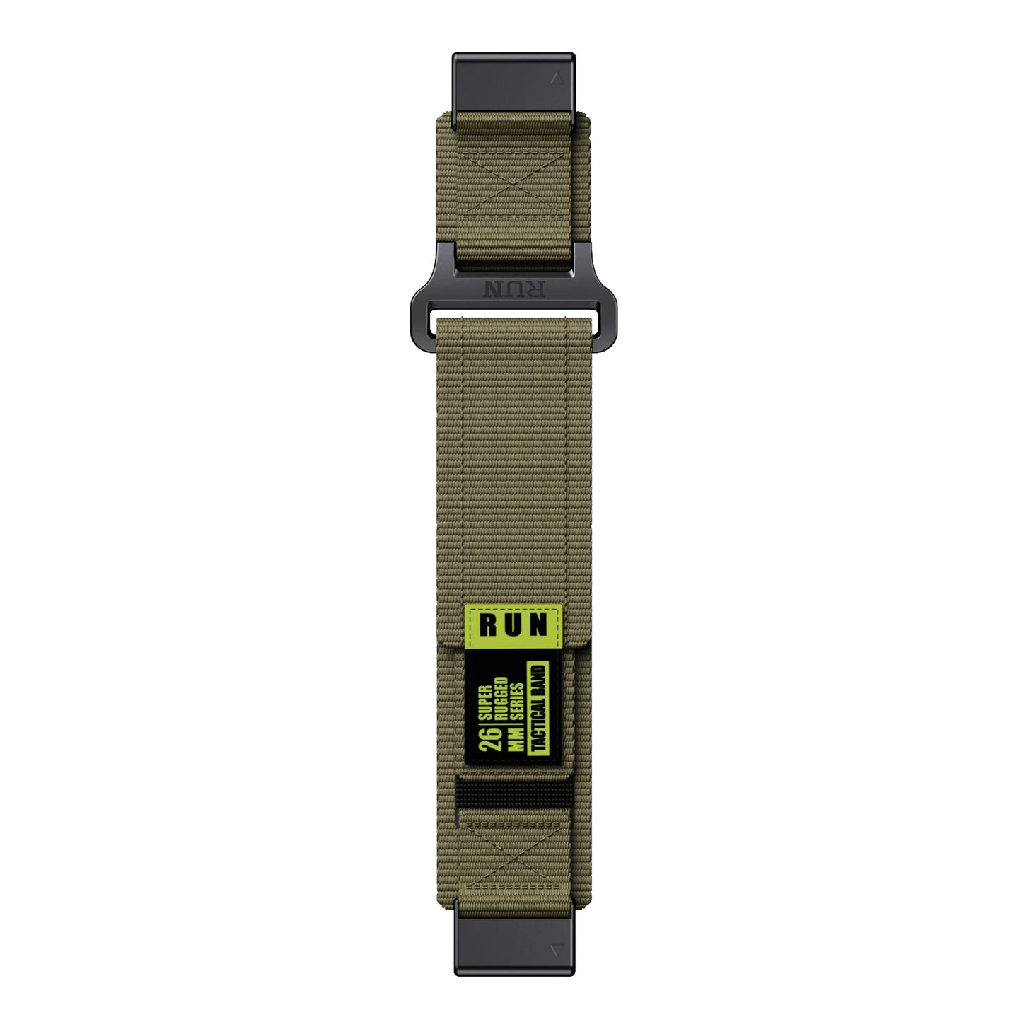 Bracelet Runcool QuickFit FYNIX – 22mm / 26mm – Nylon Tressé pour Garmin Fenix, Instinct, Forerunner
