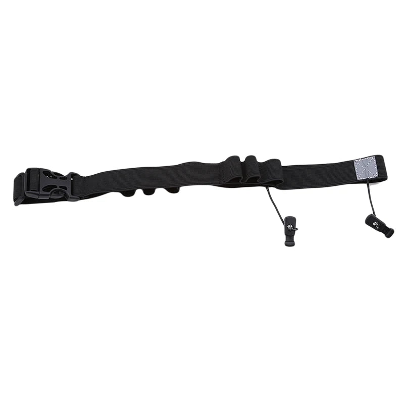 Ceinture Porte-Dossard FYNIX – Running, Triathlon & Marathon – 6 Boucles pour Gels + Attache Dossard