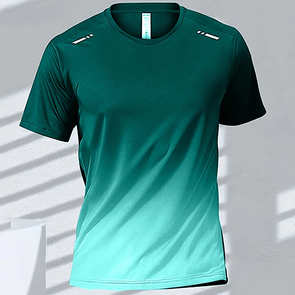 T-shirt Sport Homme FYNIX – GRANDEUR M - Manches Courtes à Séchage Rapide – Entraînement, Course, Fitness & Basketball