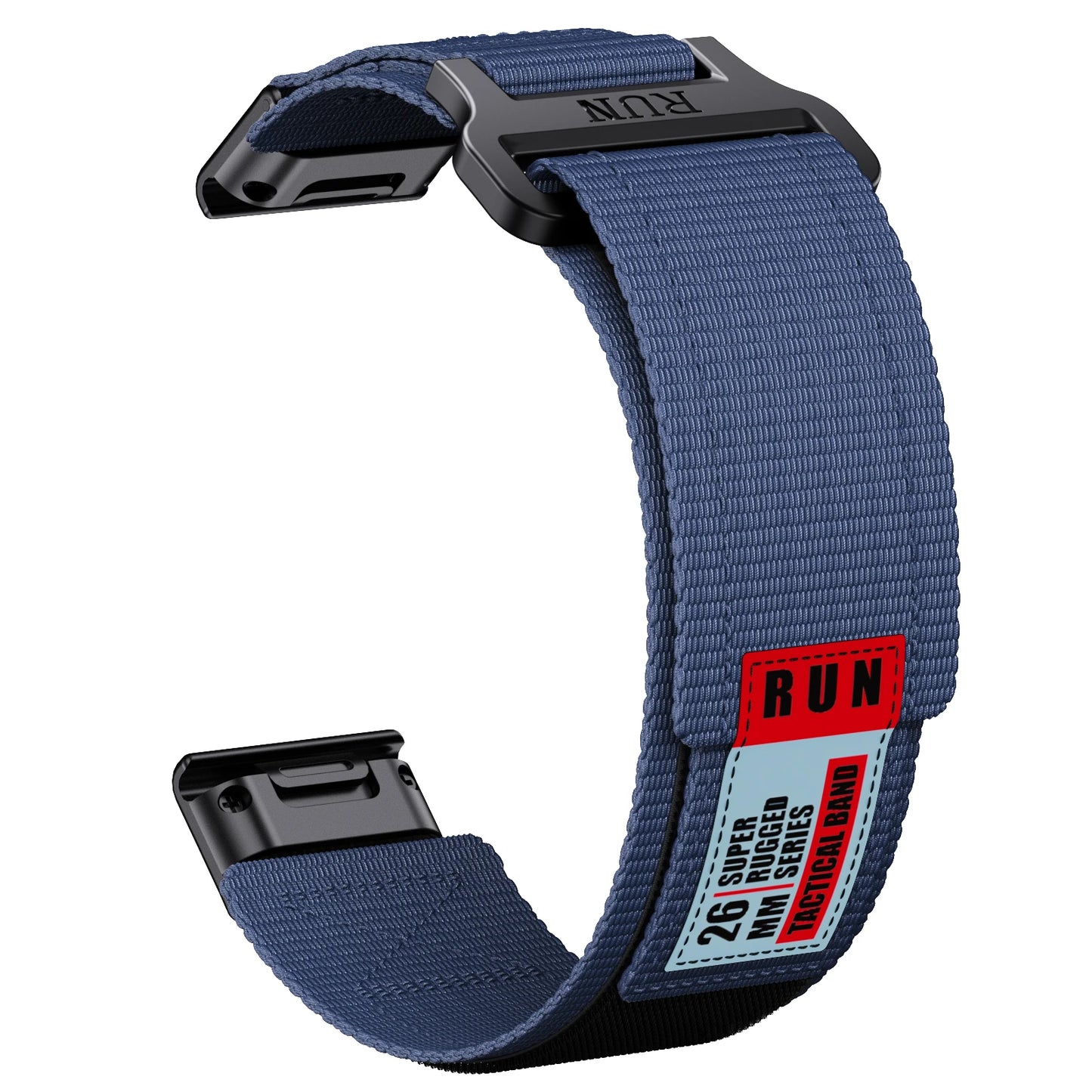 Bracelet Runcool QuickFit FYNIX – 22mm / 26mm – Nylon Tressé pour Garmin Fenix, Instinct, Forerunner