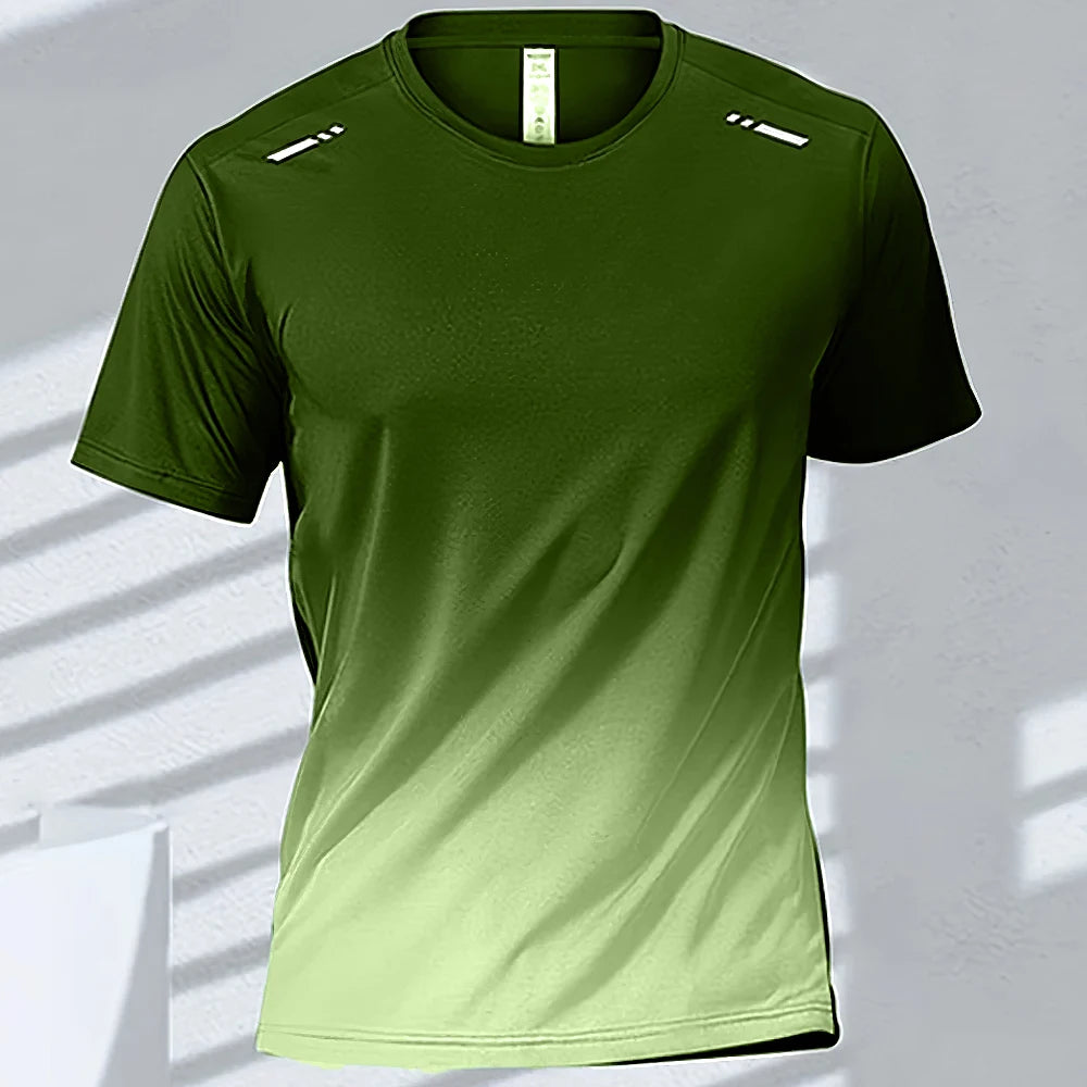 T-shirt Sport Homme FYNIX – Grandeur XXL Manches Courtes à Séchage Rapide – Entraînement, Course, Fitness & Basketball