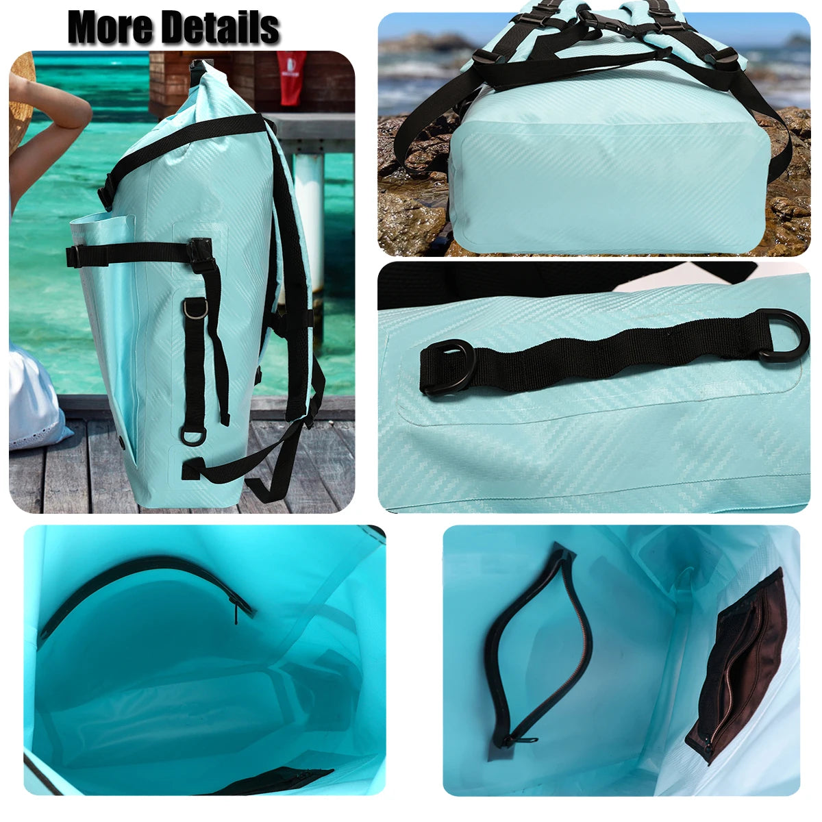 Sac à Dos Étanche FYNIX – 30L – Séparation Sec/Humide pour Natation, Entraînement, Voyage et Plage
