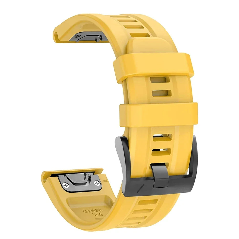 Bracelet Silicone FYNIX – 22mm / 26mm – Compatible Garmin Fenix 5 / 6 / 7 Series & Plus – EasyFit Sport