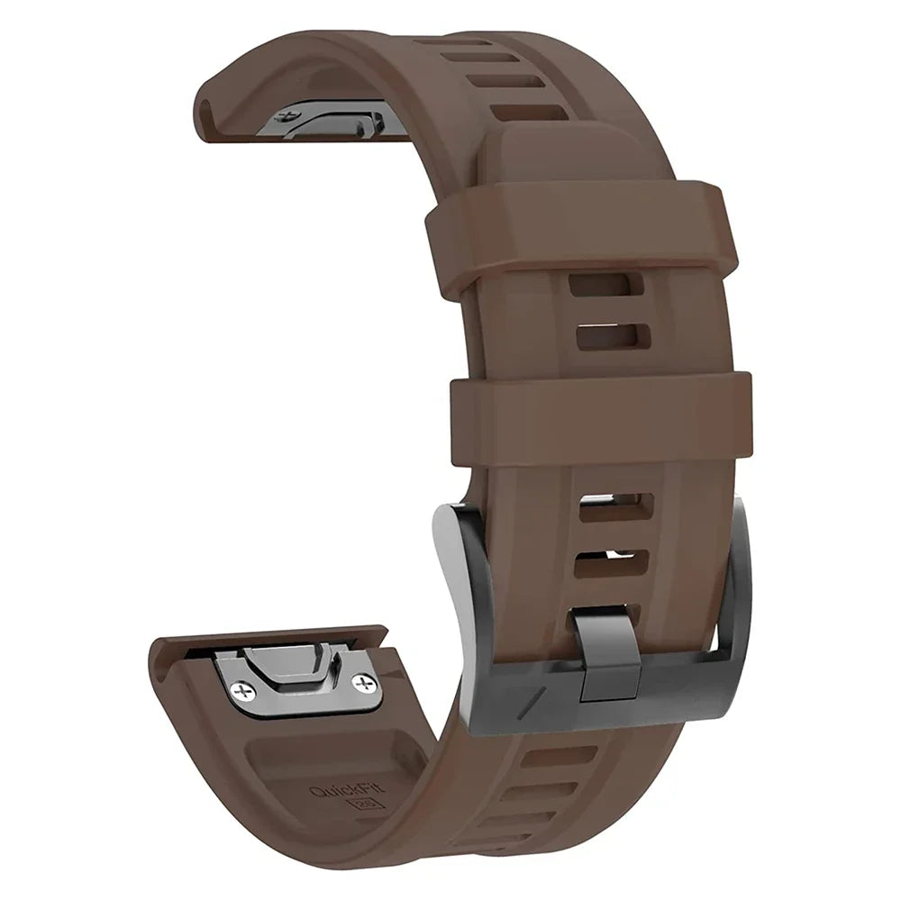 Bracelet Silicone FYNIX – 22mm / 26mm – Compatible Garmin Fenix 5 / 6 / 7 Series & Plus – EasyFit Sport