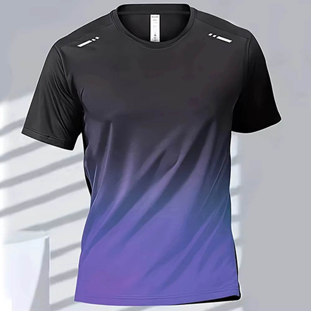 T-shirt Sport Homme FYNIX – Grandeur XXL Manches Courtes à Séchage Rapide – Entraînement, Course, Fitness & Basketball