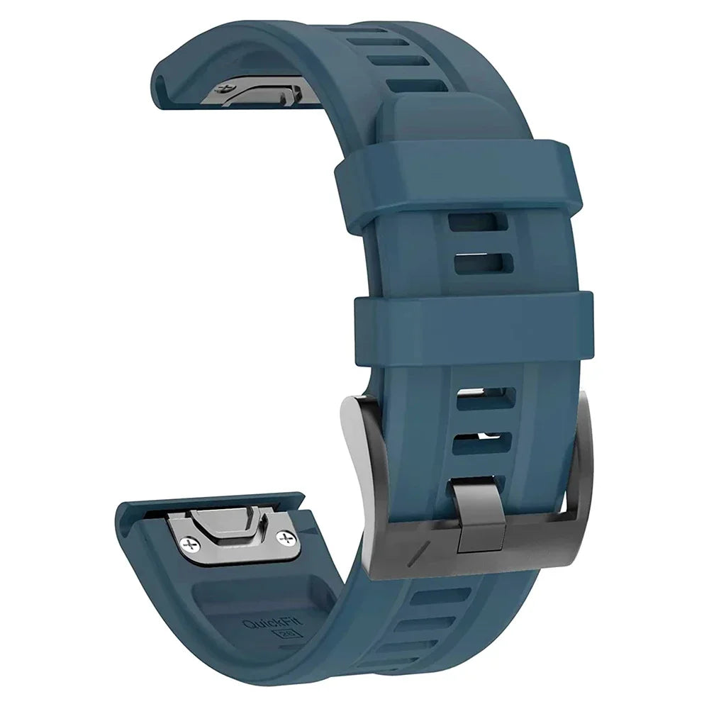 Bracelet Silicone FYNIX – 22mm / 26mm – Compatible Garmin Fenix 5 / 6 / 7 Series & Plus – EasyFit Sport