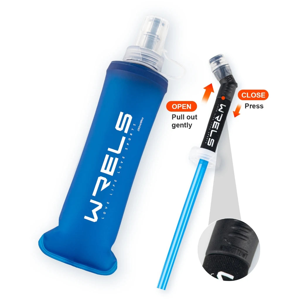Bouteille d’Eau Souple FYNIX – 500 ml – TPU Pliable Sans BPA pour Running, Trail, Camping et Sports Extérieurs