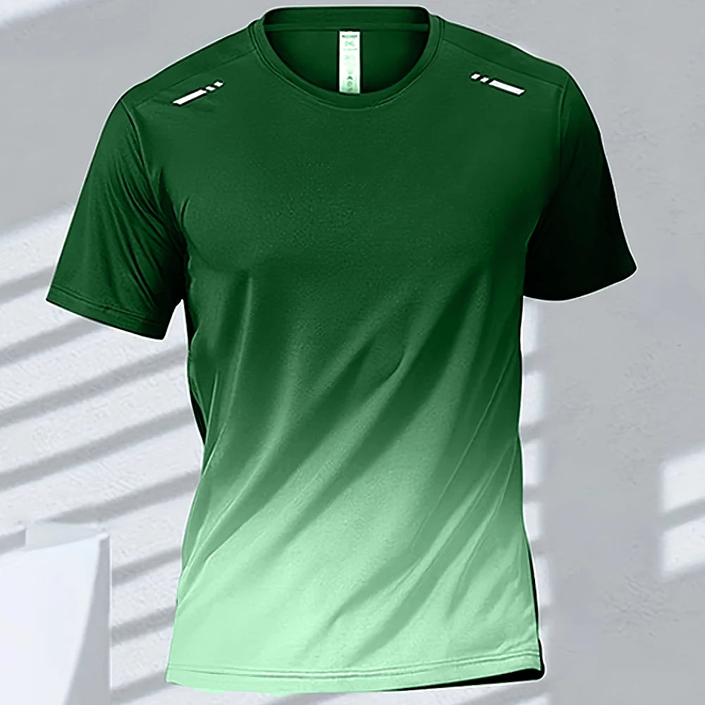 T-shirt Sport Homme FYNIX – Grandeur XXL Manches Courtes à Séchage Rapide – Entraînement, Course, Fitness & Basketball