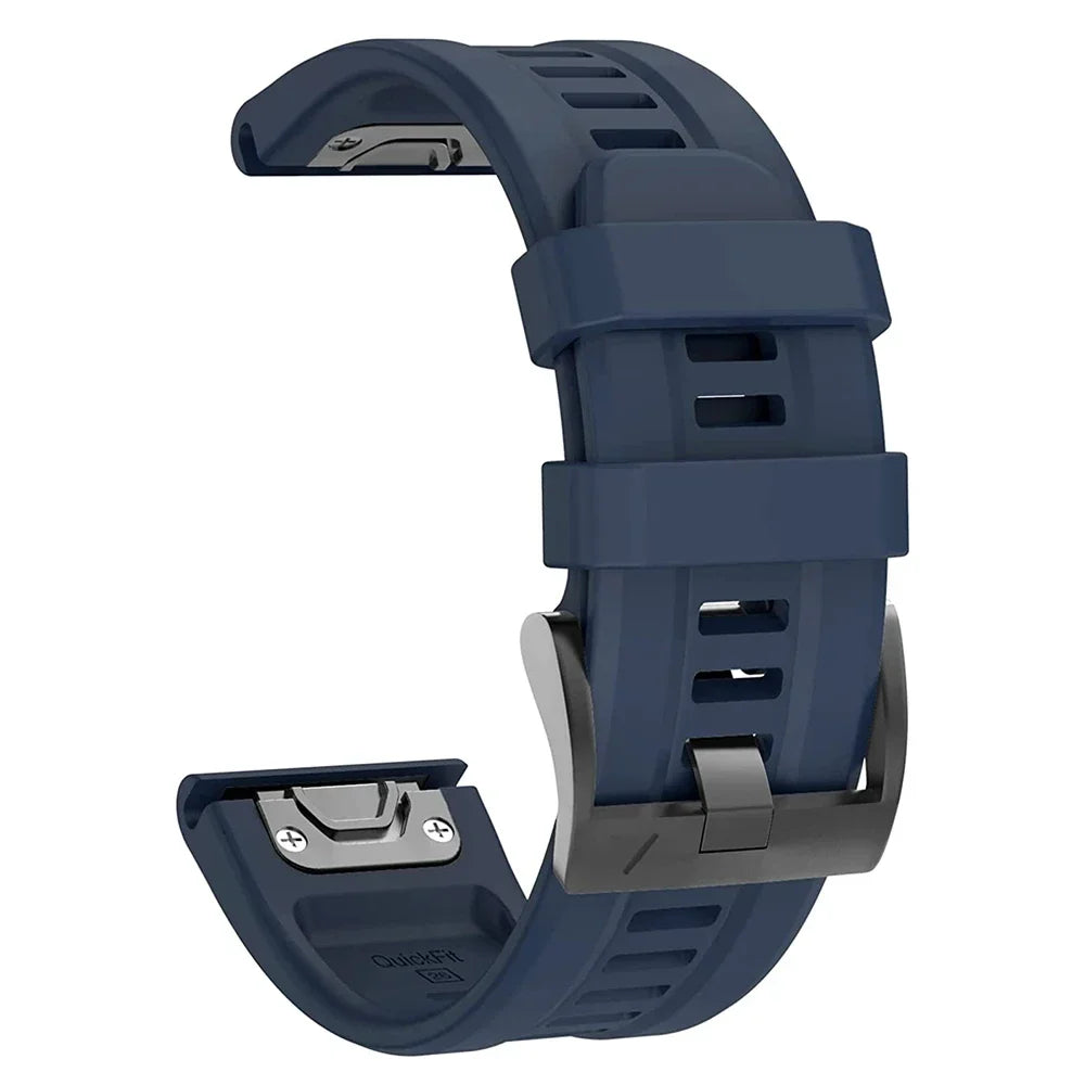 Bracelet Silicone FYNIX – 22mm / 26mm – Compatible Garmin Fenix 5 / 6 / 7 Series & Plus – EasyFit Sport