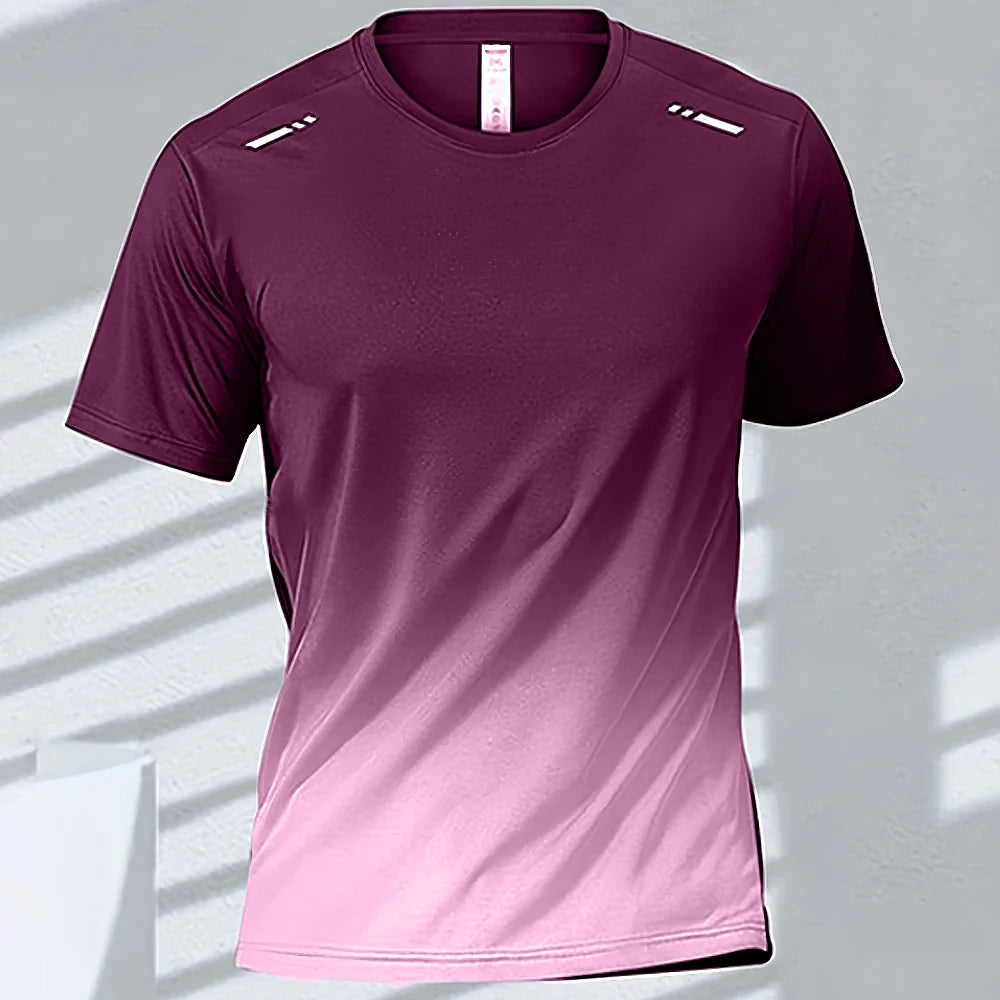 T-shirt Sport Homme FYNIX – GRANDEUR L - Manches Courtes à Séchage Rapide – Entraînement, Course, Fitness & Basketball