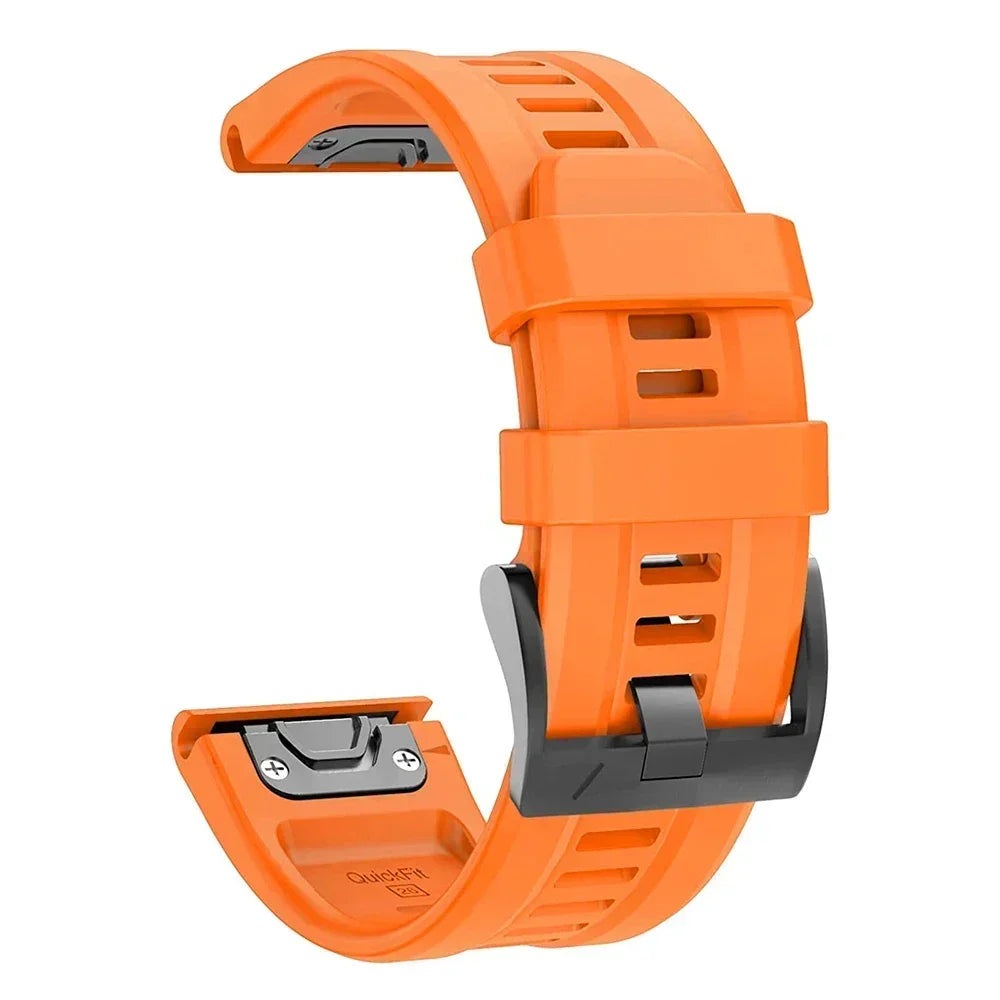 Bracelet Silicone FYNIX – 22mm / 26mm – Compatible Garmin Fenix 5 / 6 / 7 Series & Plus – EasyFit Sport