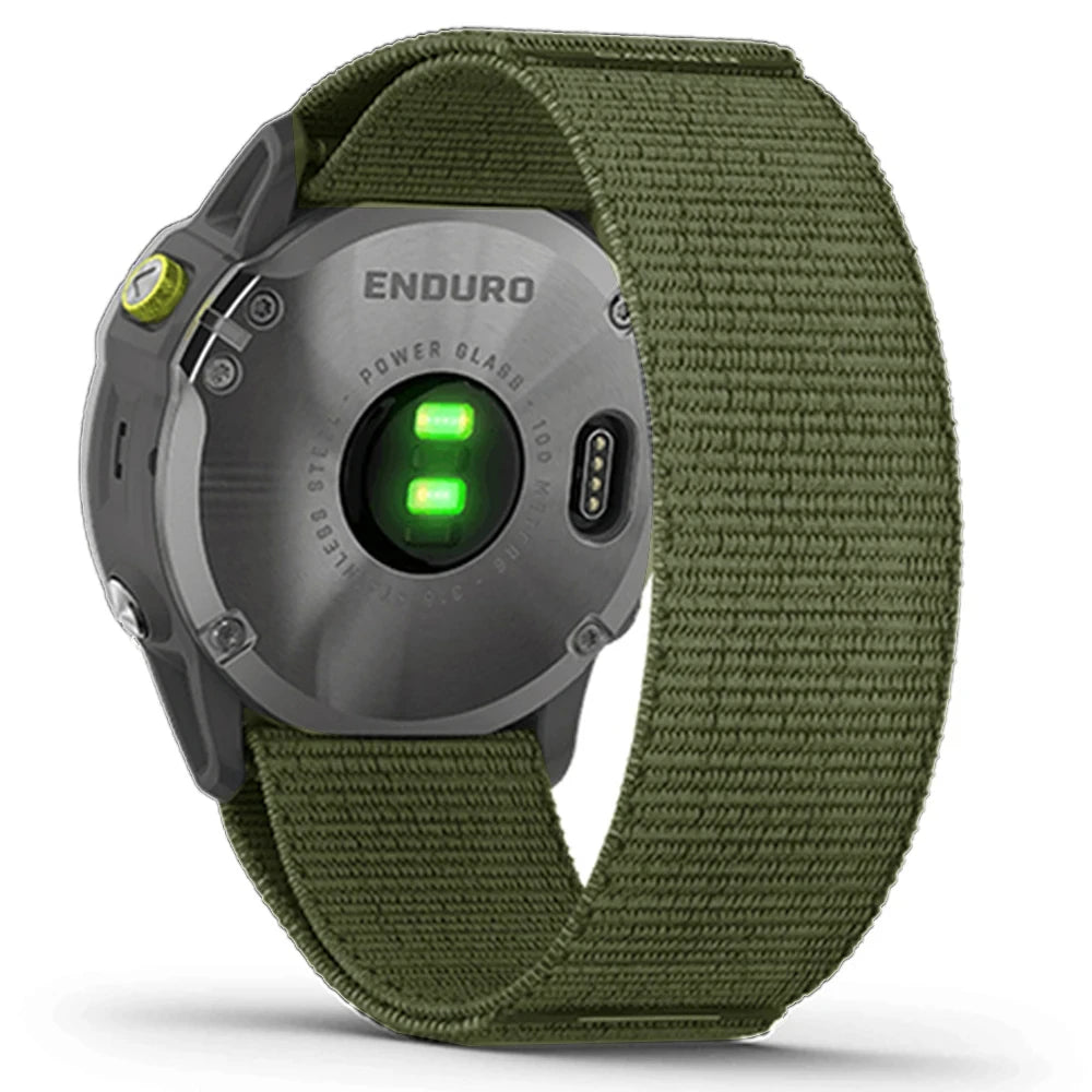 Bracelet en Nylon Tressé FYNIX – QuickFit 22mm / 26mm – Compatible Garmin Fenix & Tactix