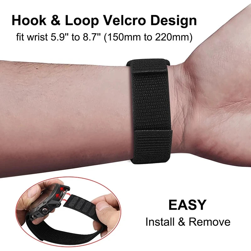 Bracelet Nylon QuickFit FYNIX – 22mm / 26mm – Compatible Garmin Enduro, Fenix, Epix, Instinct, Forerunner