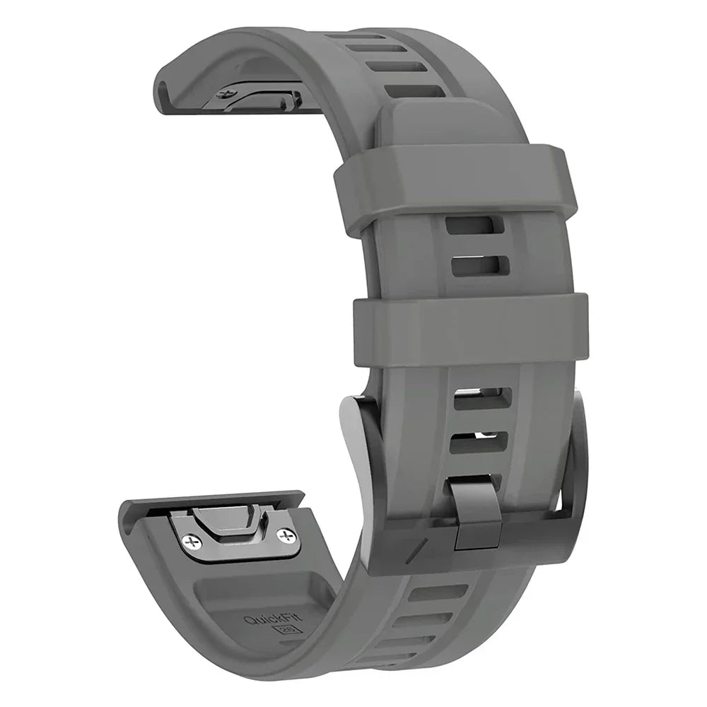 Bracelet Silicone FYNIX – 22mm / 26mm – Compatible Garmin Fenix 5 / 6 / 7 Series & Plus – EasyFit Sport